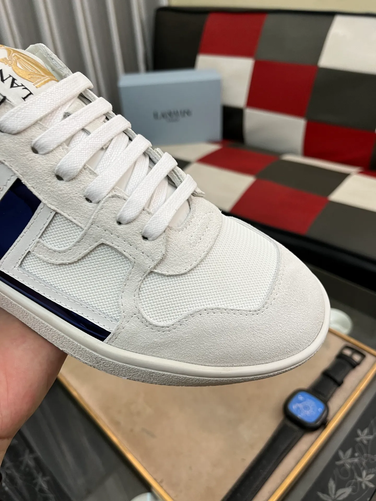Men's men's shoes 💰540⌚️⌚️❗️Lanvin# Lanvin spring and summer series new colors latest lace up fashion casual forrest shoes running shoes ~ bumpr high quality couple series‼ ️ The latest trendy products of the season 🌈Many bloggers have started buying original models and custom-made them. The uppers are made of nubuck leather. They are very versatile, fashionable and casual, and are comfortable on the feet. Recommended for personal use! The original molded rubber backing with clear logo is wear-resistant. Standard code for couples: female code 35~40, male code 38-45